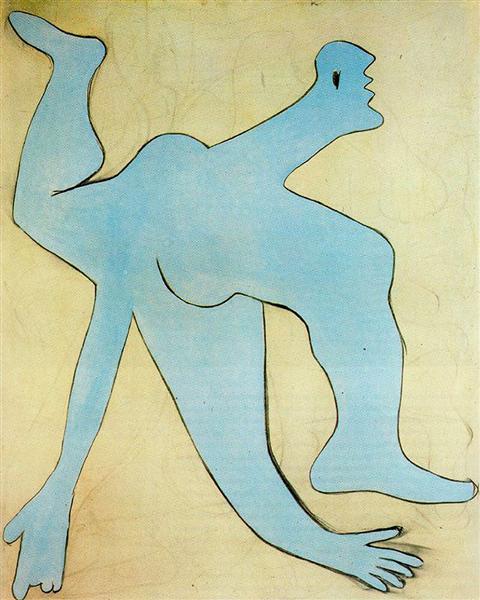 Pablo Picasso Classical Painting A Blue Acrobat L'Acrobate Bleu